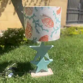 Sea Star Coral x Mint Side Lamp