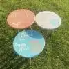 Coral Blue Round Tables Set