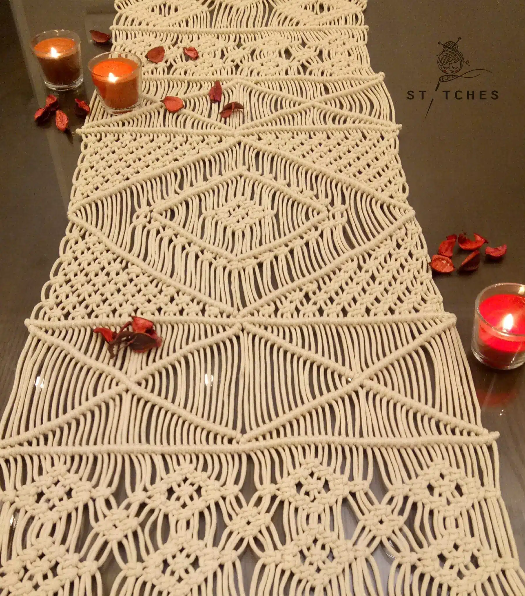 macrame table runner 1 macrame table runner