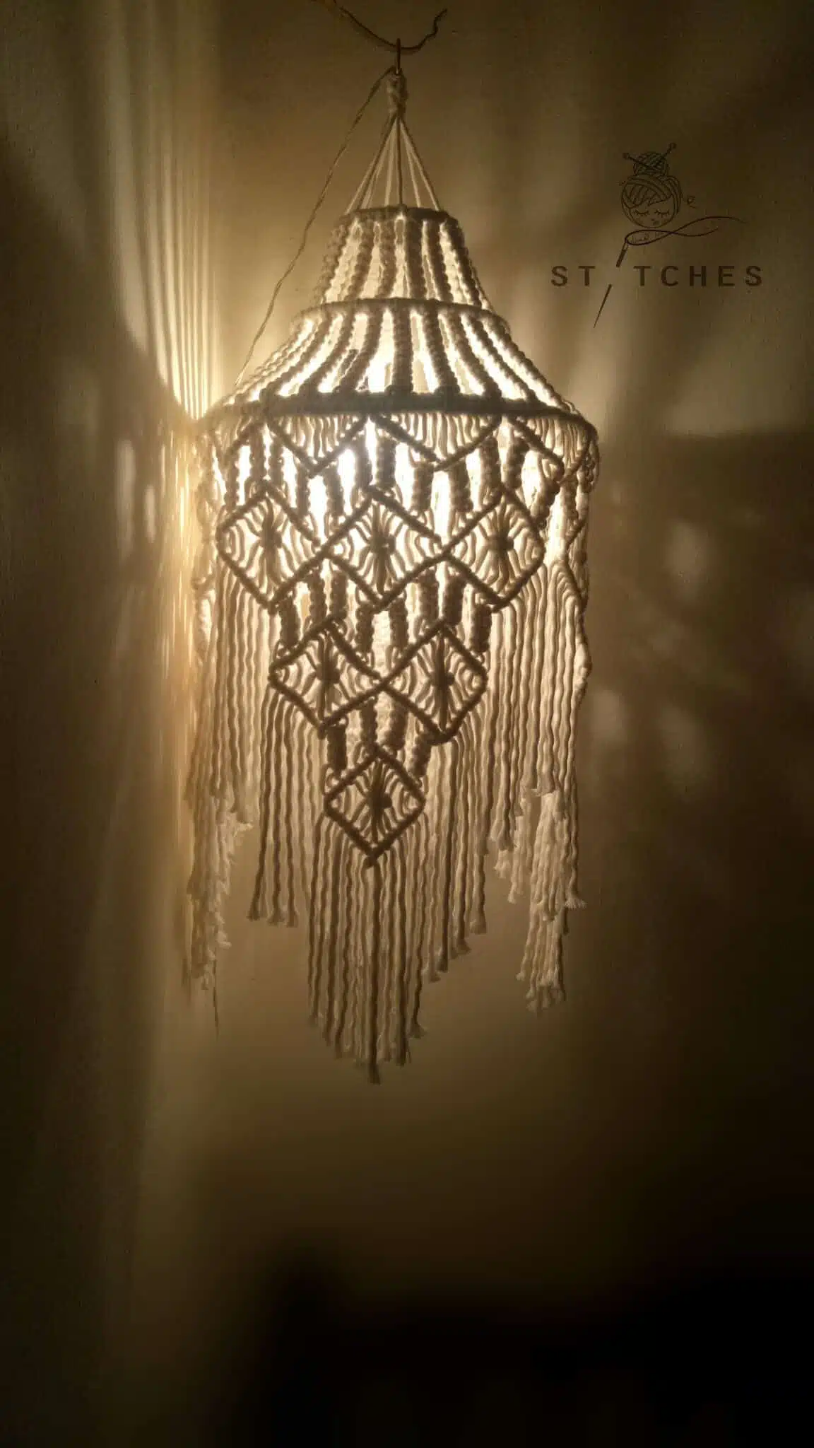 Elegant Macrame Lantern / Chandelier / Ceiling Decoration 4 IMG20190713195822 2 scaled