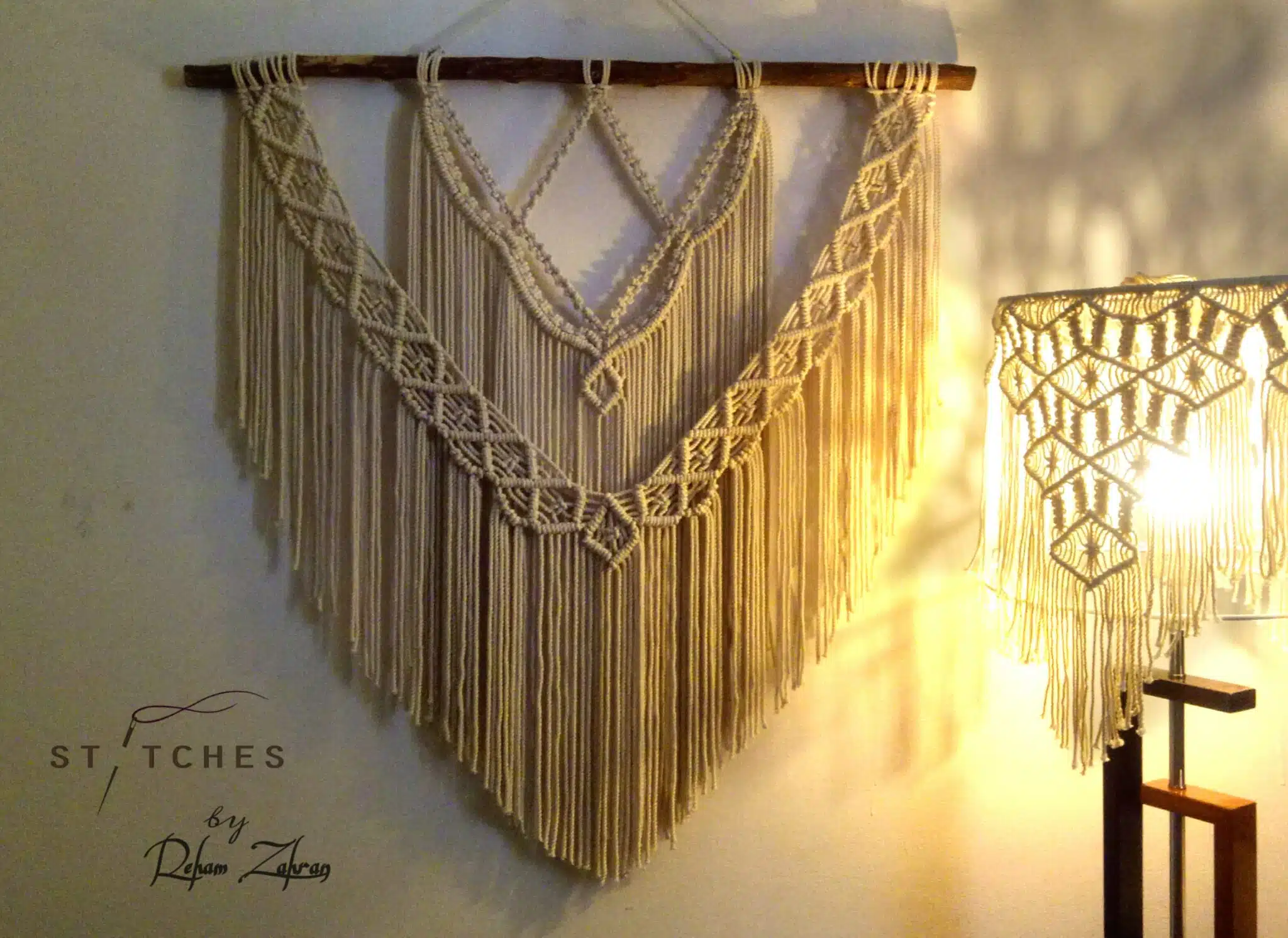 Macrame Wall Hanging (BOHO STYLE / Tapestry Art-Home Decor) 1 Macrame Wall Hanging (BOHO STYLE / Tapestry Art-Home Decor)