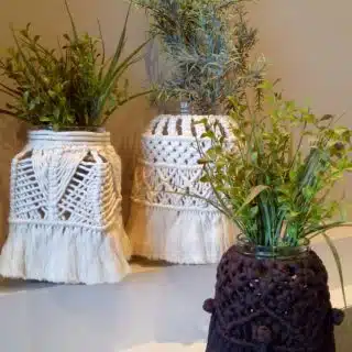 Macrame Vase / Jar / Candle holder