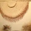 large half circle macrame wall hanging