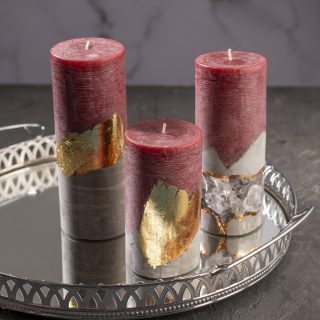 Berries Concrete Candles