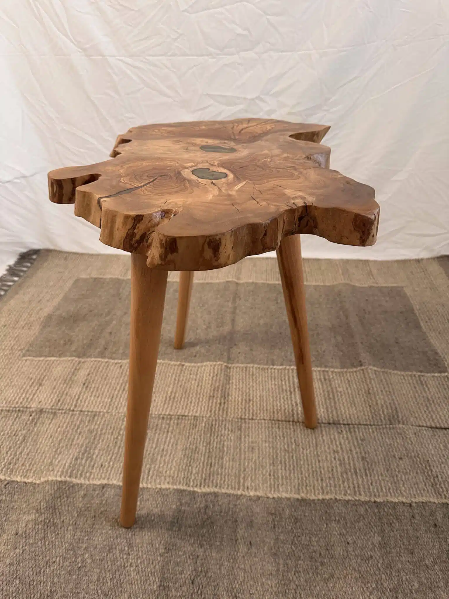 Small Olive Wood Live Edge Coffe Table 4 olive wood life edge coffee table