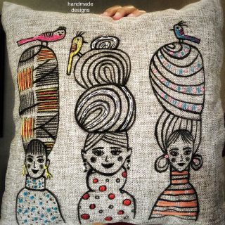 My girls cushion