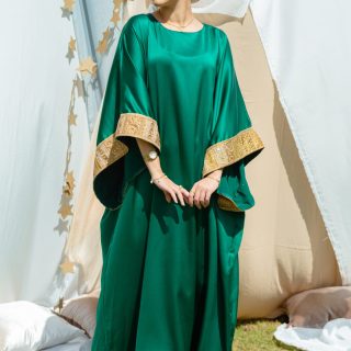 Emerald Green kaftan dress