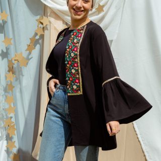 Floral Mirror short Cardigan