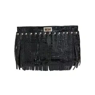 Jessy leather clutch
