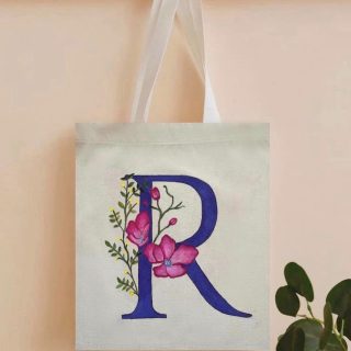 Customizable (Design/Letter) Tote Bag