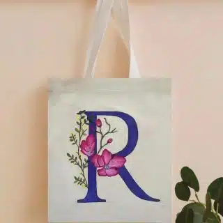 Customizable (Design/Letter) Tote Bag