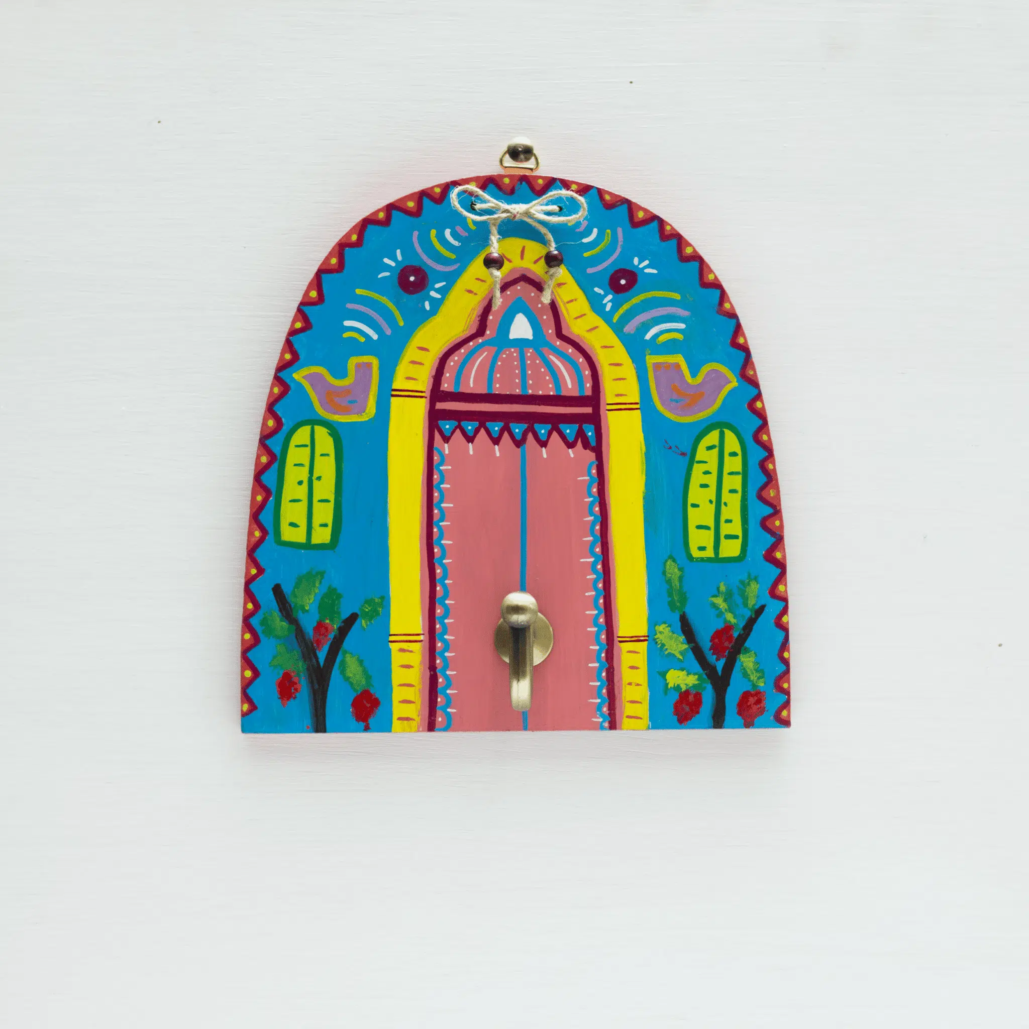 Key holder blue Nubian house 1 Key holder blue Nubian house