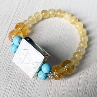 Cetrine Bracelate, with silver element