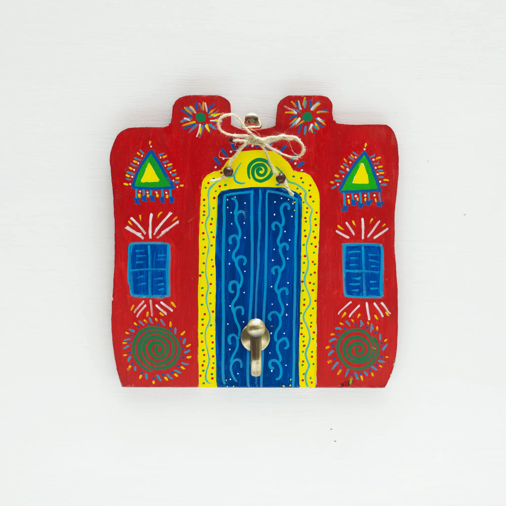 Key holder red Nubian house 1 Key holder red Nubian house