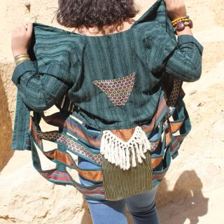 Bohemian cardigan patchwork