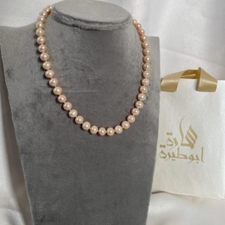 Cream Pearl Gold Necklace