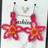 Flower macramé earrings