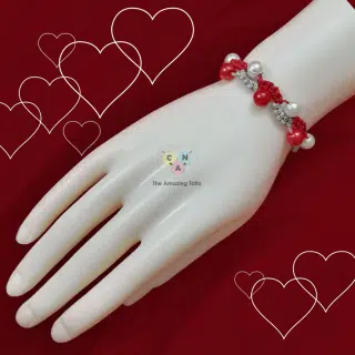 Bubbles macramé bracelet