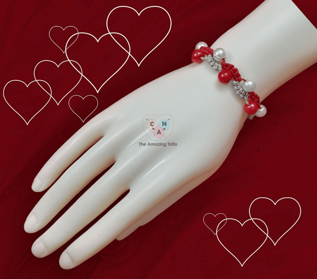 Bubbles macramé bracelet 1 Bubbles macramé bracelet