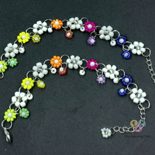 Colorful flower bracelet
