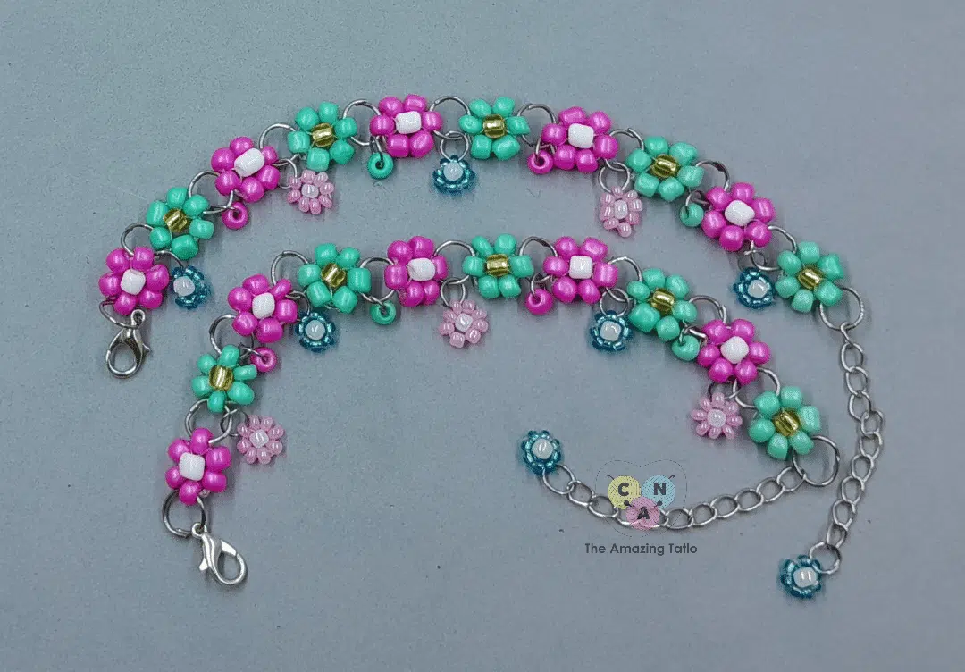 Pink Flower Bracelet collection 1 Pink Flower Bracelet collection