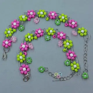 Green flower bracelets collection