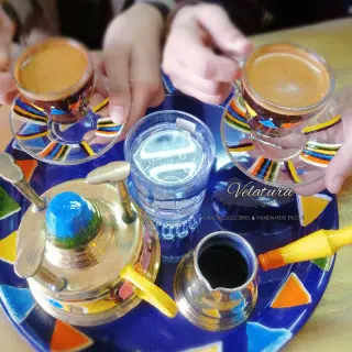 The Nubian Village coffee set / طقم القهوة