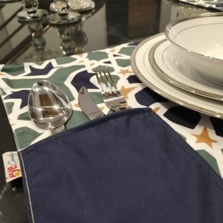 4 Ramadan placemats with cutlery pocket 4