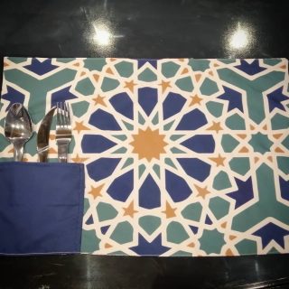 4 Ramadan placemats with cutlery pocket 2