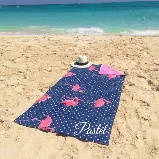 Flamingo towel