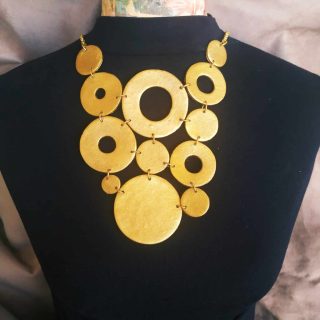golden circle necklace