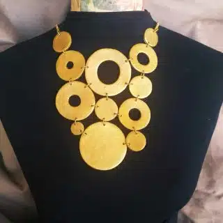 golden circle necklace