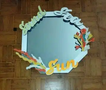 Sand, Sea & Sun Hexagon mirror 2 IMG 20210708 012417 8431