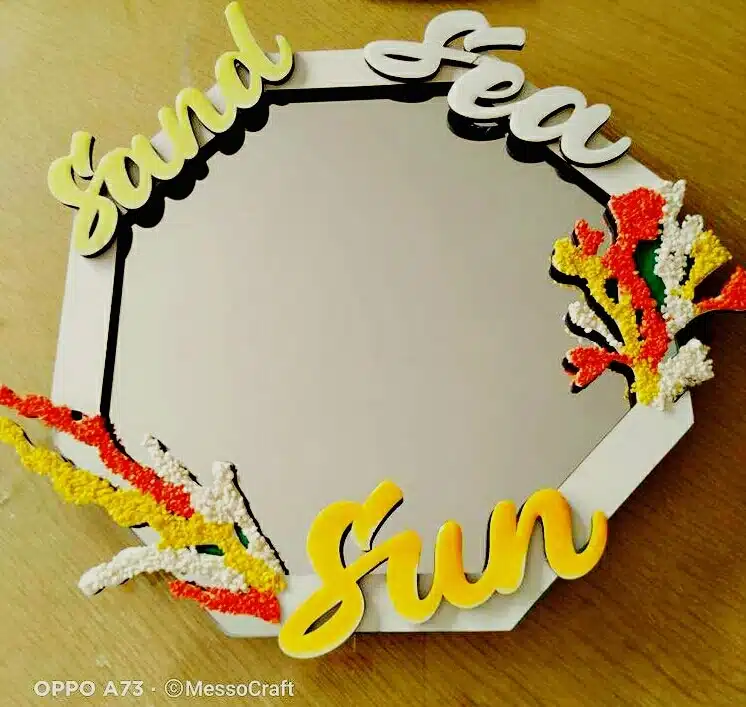 Sand, Sea & Sun Hexagon mirror 1 Sand, Sea & Sun Hexagon mirror