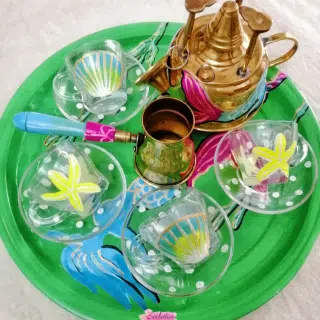 Mermaid coffee set / طقم القهوة