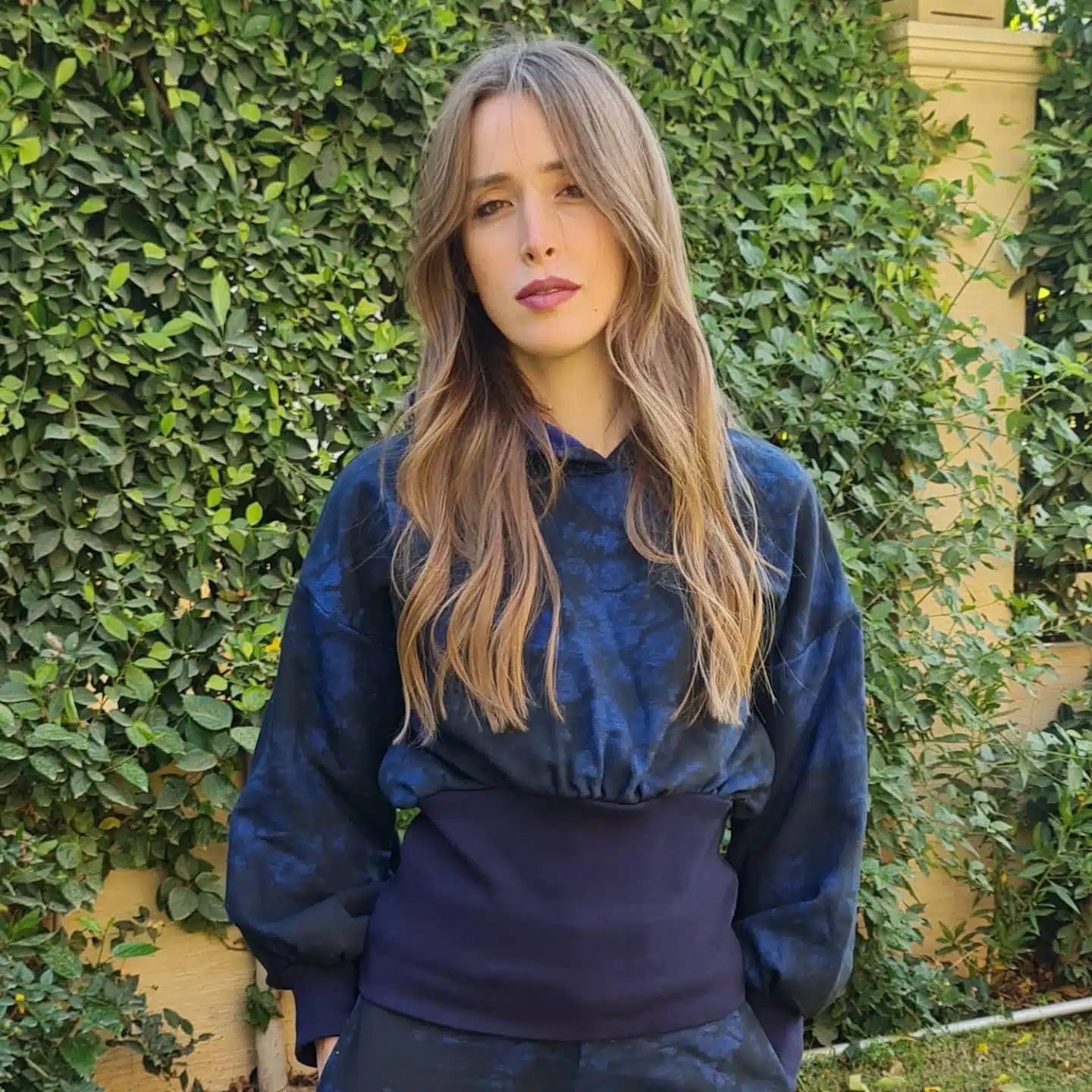 Blue Navy Tie Dye ribbed waist tracksuit 2 IMG 20211221 214606 327