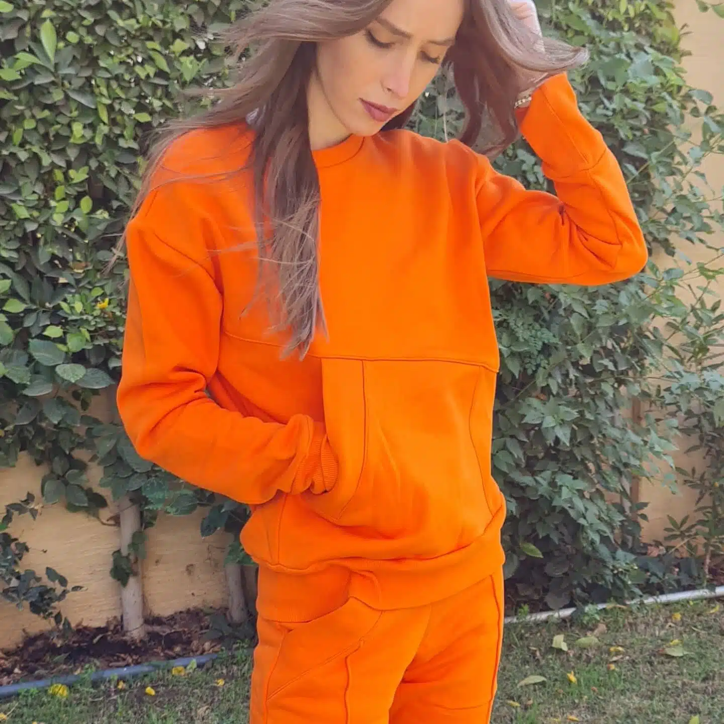 Orange side pocket sweatsuit 3 IMG 20211224 060639 721