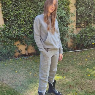 Grey Melange Side pocket Set