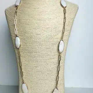 Long Gold plated necklace