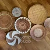 Jamila baskets themed porcelain wall plates