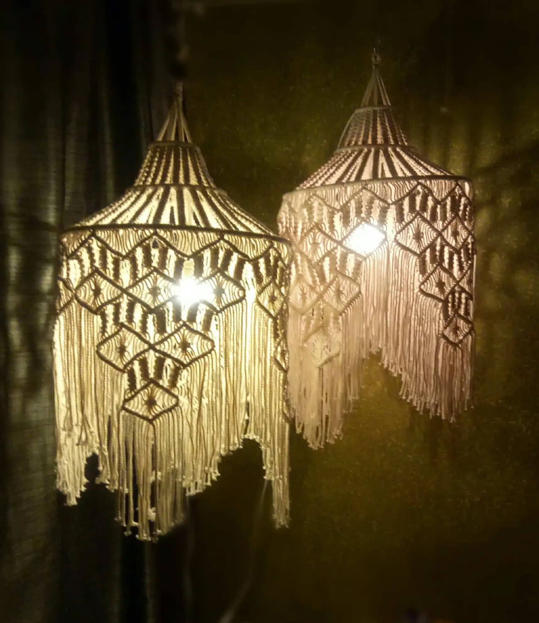 Elegant Macrame Lantern / Chandelier / Ceiling Decoration 2 IMG 20221026 090131 1