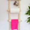 Macrame kitchen hanger / mugs and paper holder
