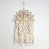macrame wall hanging half flower