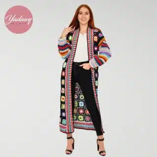 Patchwork Long cardigan