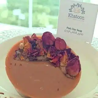 Khatoon pink clay soap صابون الجلسرين بالطمي الوردى