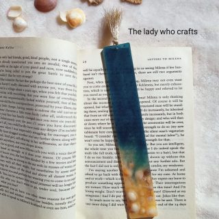 Sea shells bookmark - Resin