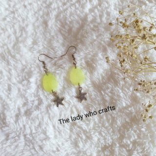star resin earring