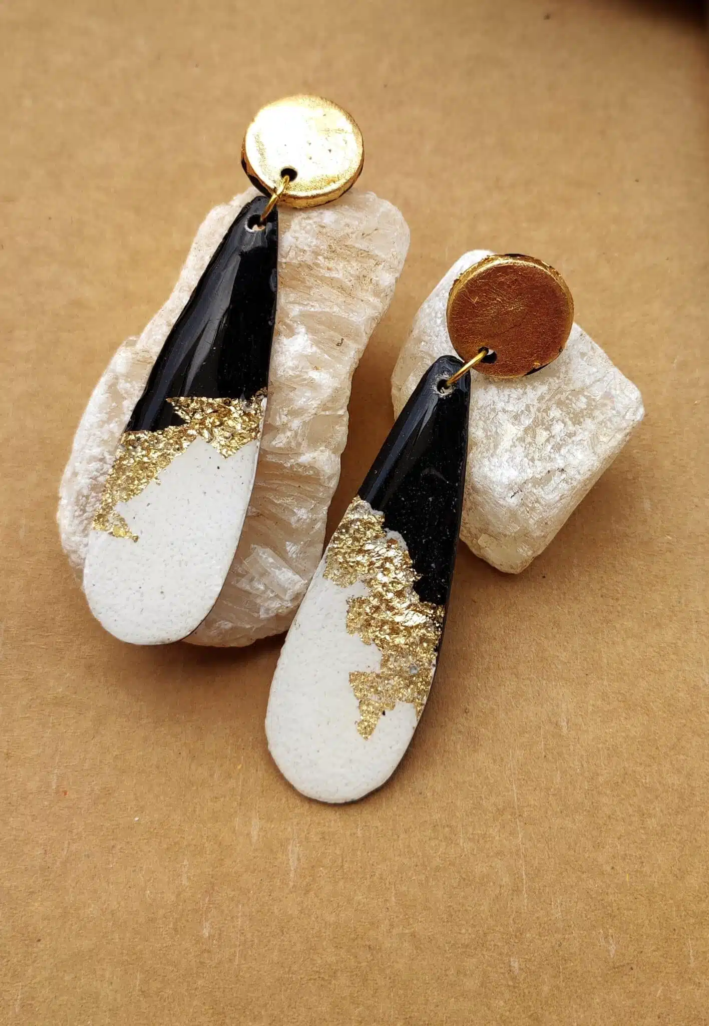 Black and white earrings 1 Black and white earrings