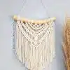 Macrame wall hanging with wood beads ✨