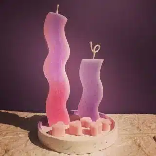 Decor candles+ coster